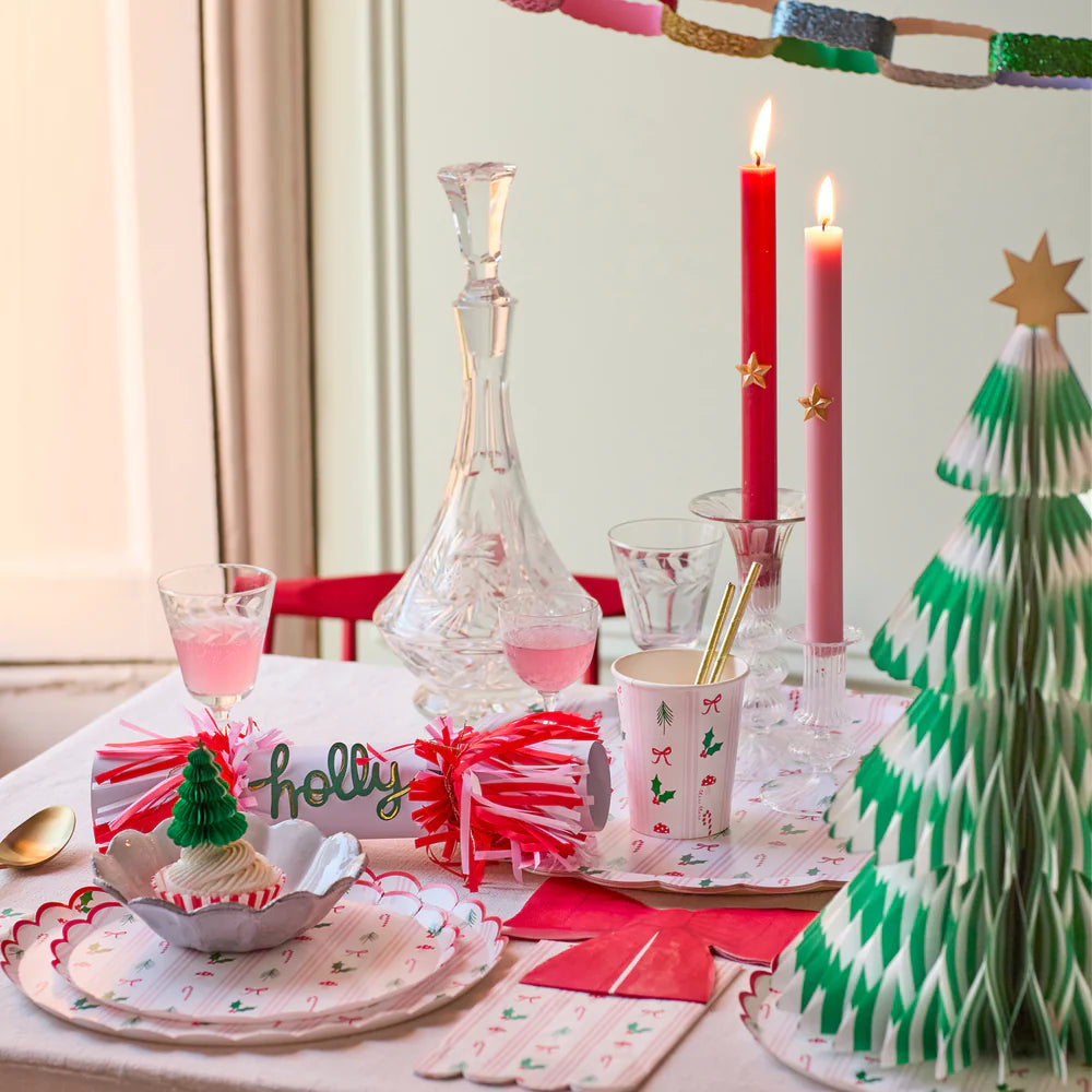 Festive Icon Stripes Cups (8 pack)