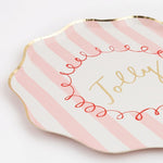 Christmas Striped Plates (8 pack)