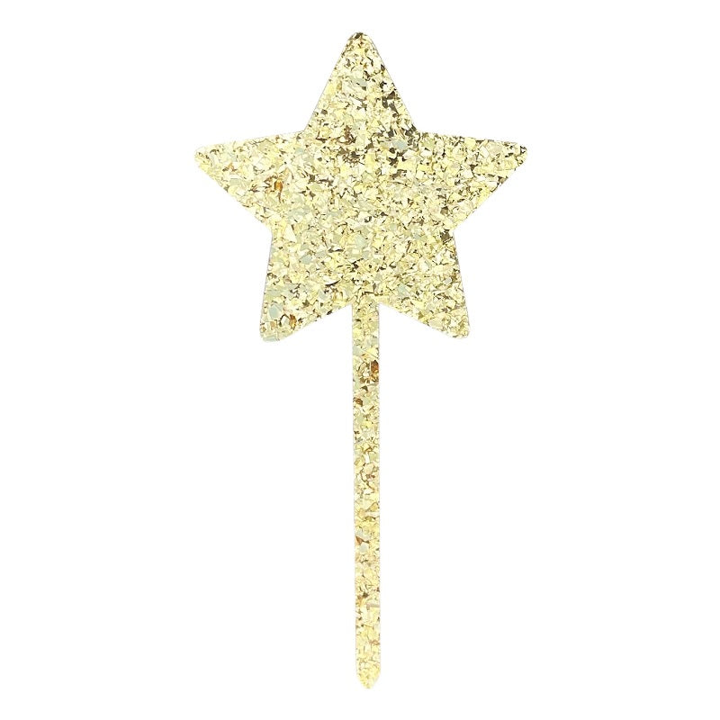 Gold Star Cake Topper