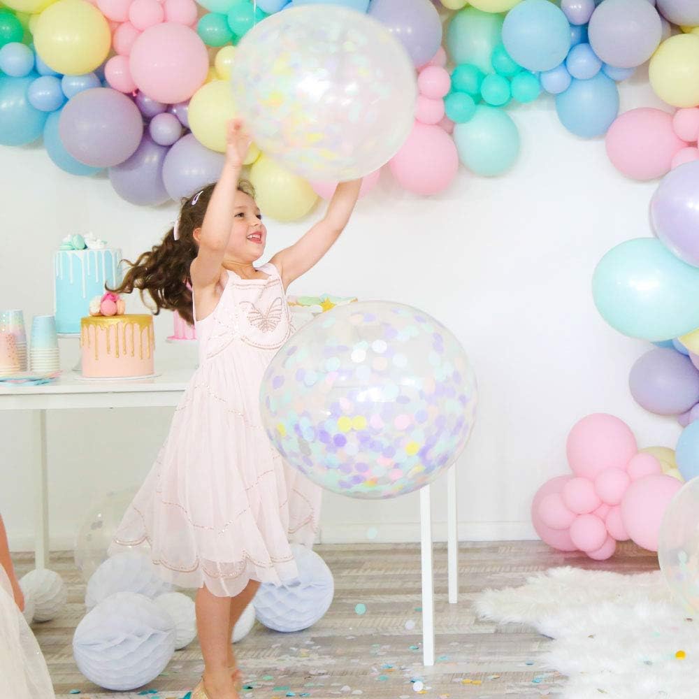 Pastel Confetti 45cm Balloons (3 pack)
