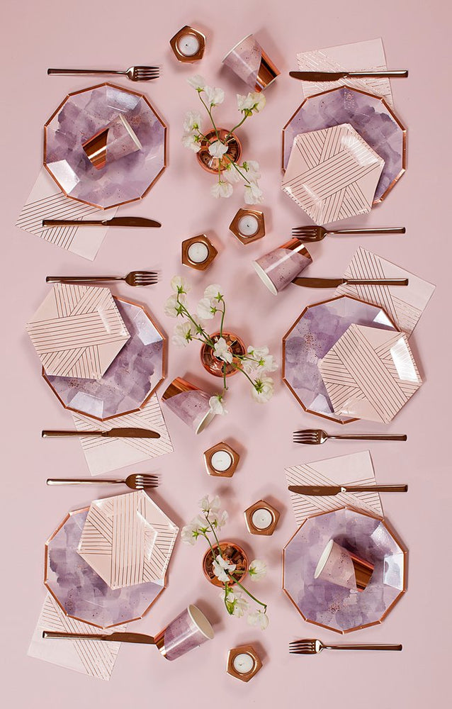Amethyst Pink Dessert Plates (8 pack)