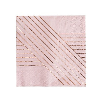 Amethyst Pink Cocktail Napkins (20 pack)