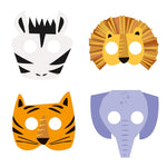 Animal Safari Masks (8 pack)