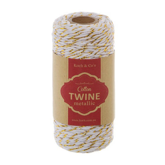 Gold Shimmer Bakers Twine (100m) – Ruby Rabbit