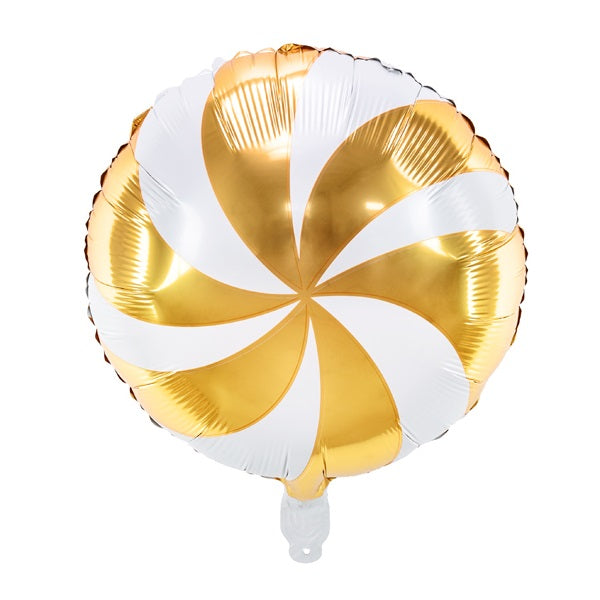 Gold Candy Swirl Balloon