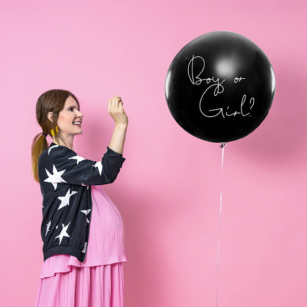 Gender Reveal Jumbo Confetti Balloon - Girl