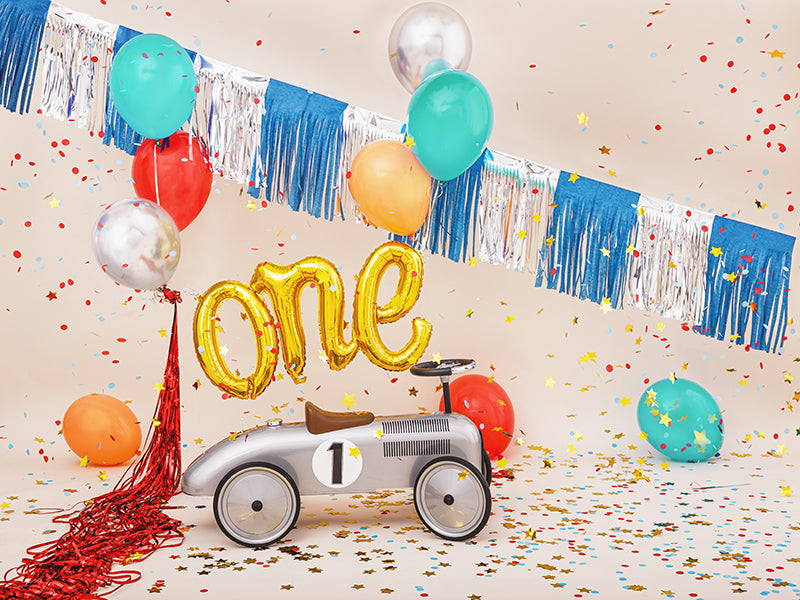 Gold 'ONE' Script Balloon