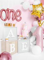 Pink One Crown Balloon