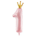 Pink One Crown Balloon