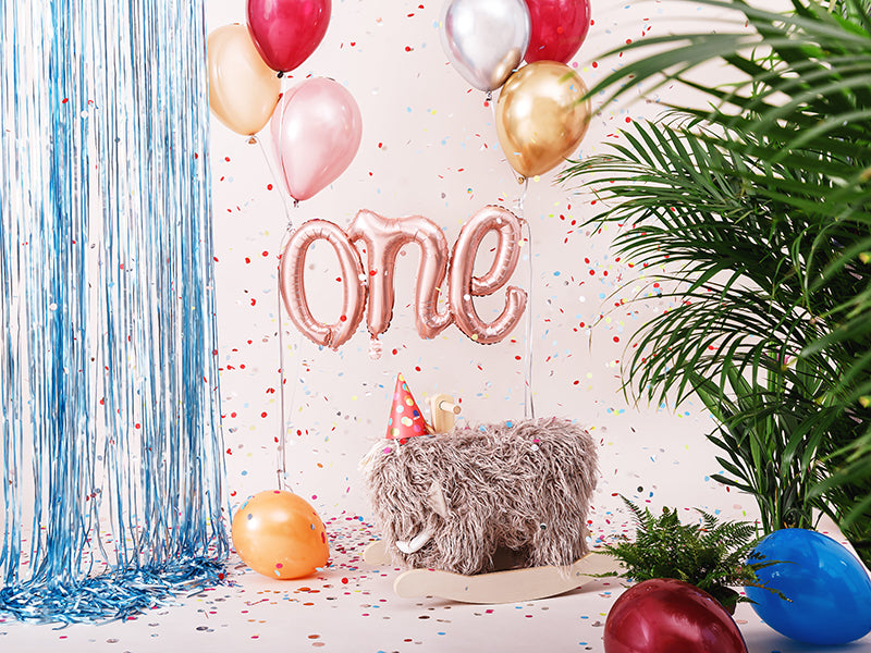 Rose Gold 'ONE' Script Balloon