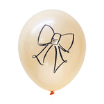 Peach Bow 30cm Balloons (3 pack)