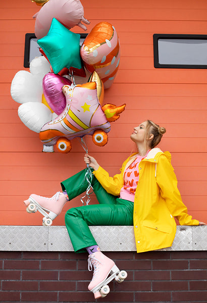 Giant Pink Rollerskate Balloon