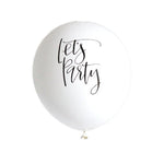 Let's Party White 30cm Balloons (3 pack)