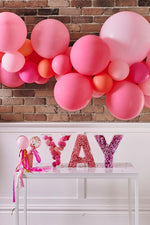 Pink Shimmer Large Balloon Garland Kit