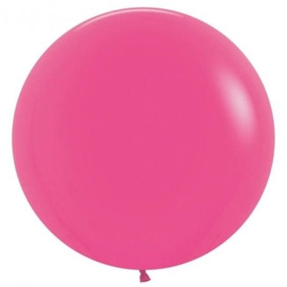 Fuchsia Giant 90cm Round Balloon – Ruby Rabbit