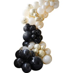 Champagne Noir Balloon Garland Kit