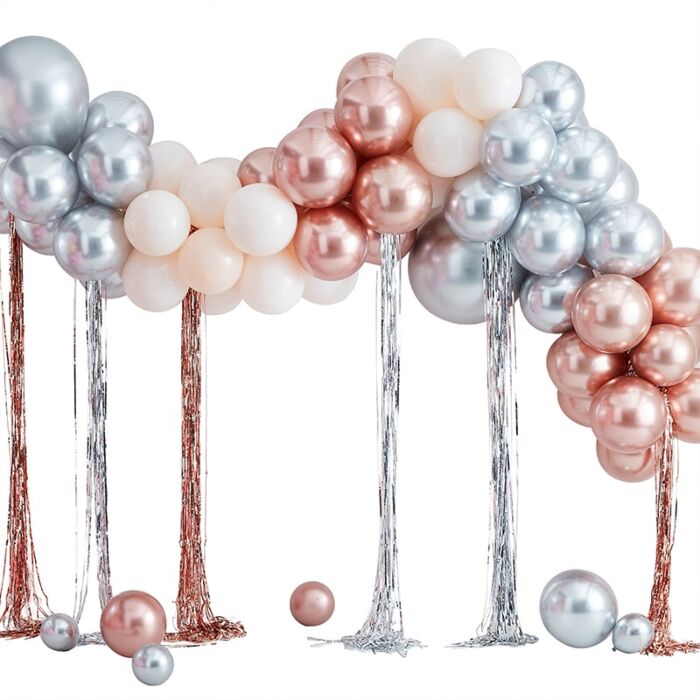 Metallics Balloon Garland & Streamer Kit