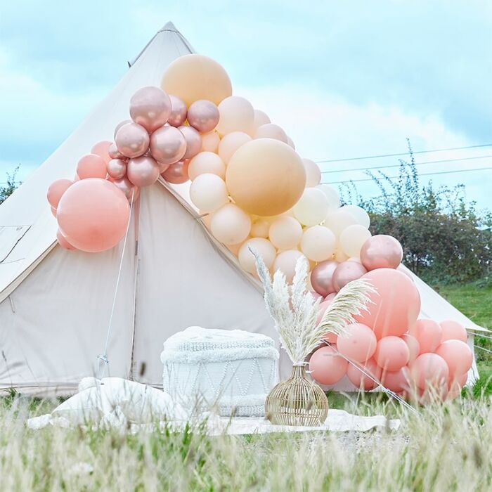 Luxe Peach & Rose Gold Balloon Garland Kit