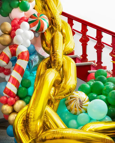Giant Gold Balloon Chain