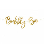 Gold Bubbly Bar Banner