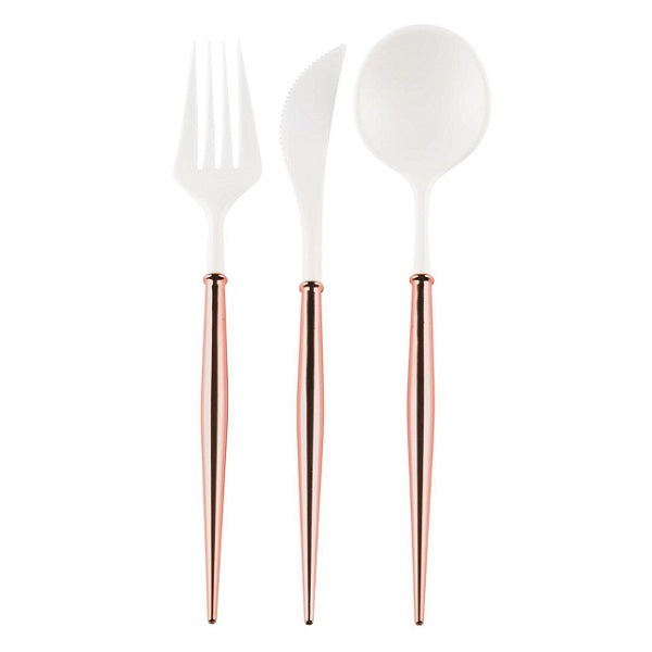 Bella Rose Gold Cutlery Set (8 sets)