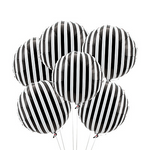 Black & White Stripe Balloon