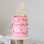 Gold Layered Oh Baby Cake Topper