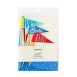 Blue Pennant Cake Toppers