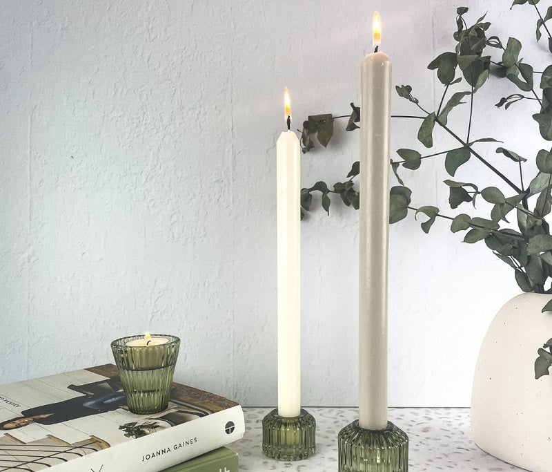 Bella Vintage Candle Holder - Moss