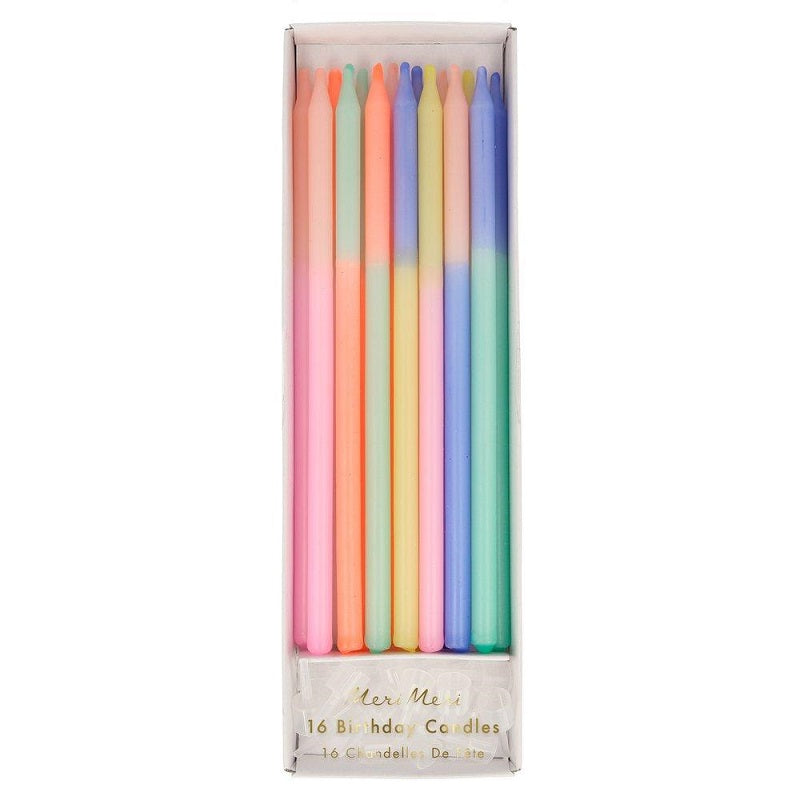 Multicolour Block Candles (16 pack)