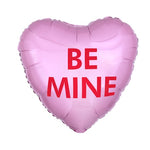 Pink 'BE MINE' Candy Heart Balloon