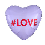 Lilac '#LOVE' Candy Heart Balloon
