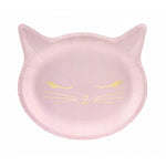 Pink Cat Plates (6 pack)
