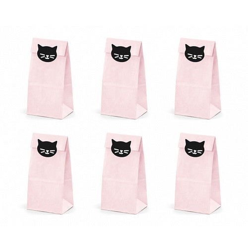 Pink Cat Treat Bags (6 pack)