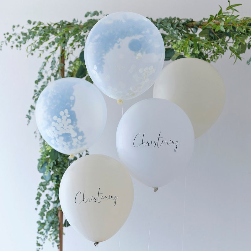 Christening Balloons (5 pack)