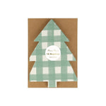 Gingham Christmas Tree Napkins (16 pack)