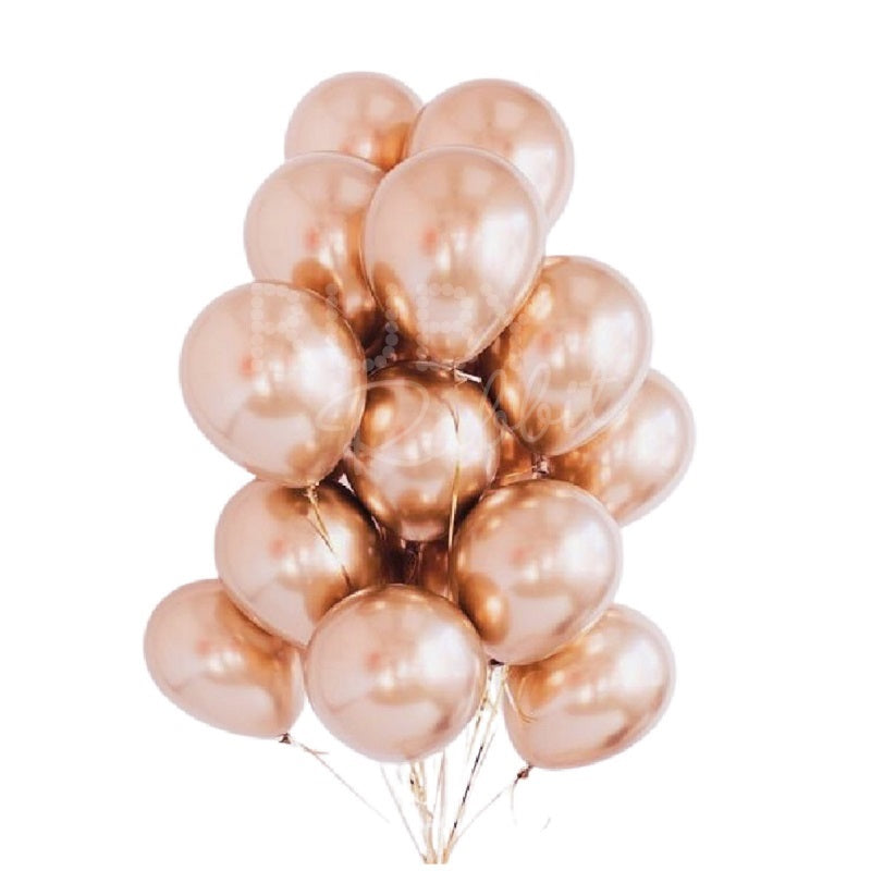 INFLATED Rose Gold Chrome Balloon Bouquet (PICKUP)