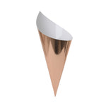 Metallic Rose Gold Snack Cones (10 pack)