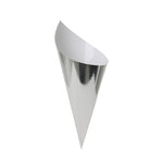 Metallic Silver Snack Cones (10 pack)