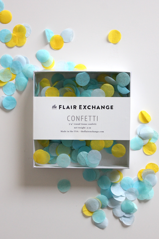 Poolside Handcut Confetti Box