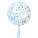 INFLATED Blue Giant Confetti Balloon (PICKUP)