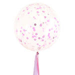 INFLATED Pink Giant Confetti Balloon (PICKUP)