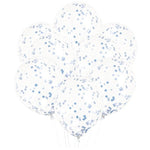 INFLATED Blue Confetti Balloon Bouquet (PICKUP)