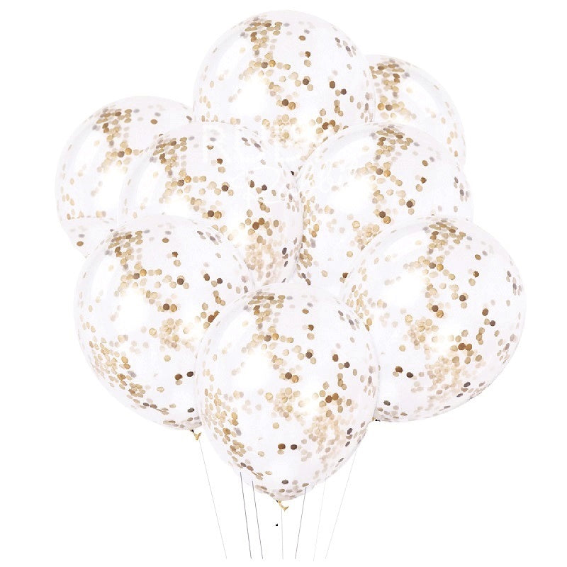 INFLATED Rose Gold Confetti Balloon Bouquet (PICKUP)