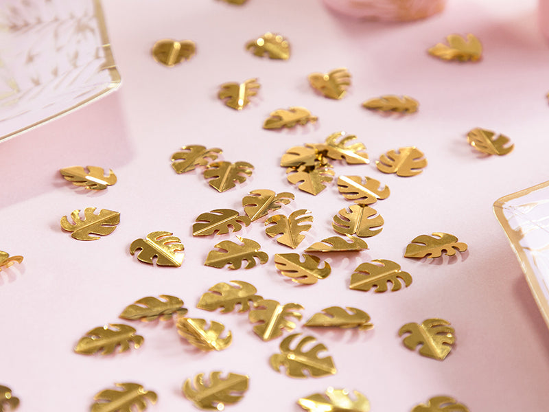 Gold Palm Leaf Confetti