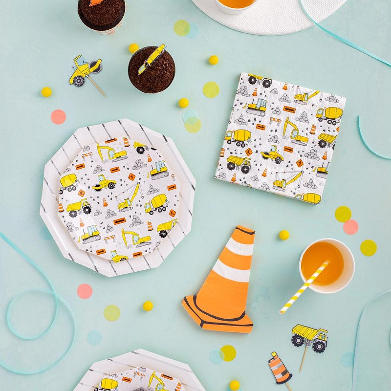 Under Construction Dessert Plates (8 pack)