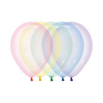Crystal Pastel Mini 12cm Balloons (5 pack)