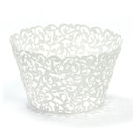 White Lace Cupcake Wrappers (10 pack)