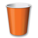 Sunkissed Orange Party Cups (24 bulk pack)