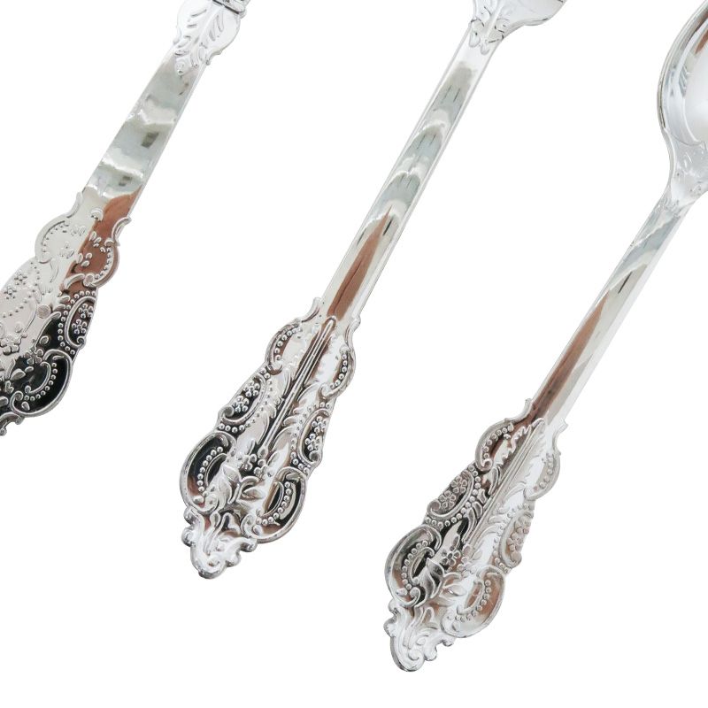 Silver Vintage Cutlery Set (4 sets)